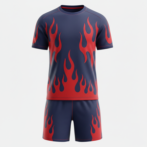 Conjunto Deportivo de Dos Piezas Unisex para Fútbol, Gimnasio y CrossFit, Camiseta y Pantalones Cortos, Uniforme de Entrenamiento de Fútbol, Ropa Deportiva de Secado Rápido, Personalizable OEM - Product Image 1