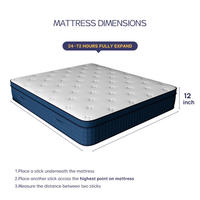 Matelas hybride moderne de haute qualité à ressorts ensachés pour hôtel cinq étoiles, taille King et Queen, pliable, écologique, pour appartement et chambre à coucher