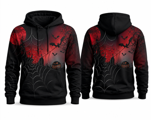 Sudadera con Capucha Unisex para Halloween |   Sudadera con Capucha Personalizada con Estampado de Calavera de Calabaza Gótica |   Felpa de Algodón Premium - Product Image 4