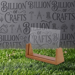 Cadre photo en bois et acrylique en forme de U, support photo transparent sans cadre avec base en bois naturel - Product Image 3