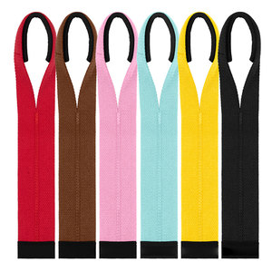Sangles de levage en coton robustes pour la musculation, l'entraînement en salle de sport, avec poignées antidérapantes pour soulevés de terre et musculation - Product Image 6
