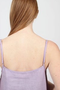Nouvelle arrivée, robe d'été formelle en coton mi-longue, col en V, coupe évasée, avec poches - Product Image 4