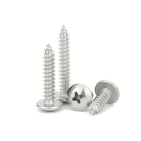 Vis autoperceuses à tête cylindrique cruciforme en acier C1022, oxyde noir, pour terrasses en bois, M2.5-M7, fabriquées au Vietnam