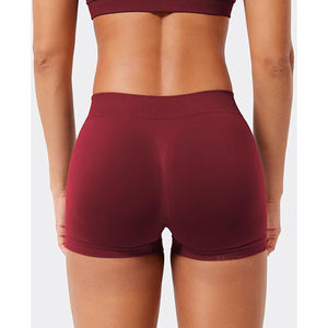 Shorts de Cintura Alta para Entrenamientos y Yoga, Moldean el Glúteo, Controlan el Abdomen, Tela Suave sin Costuras - Product Image 3