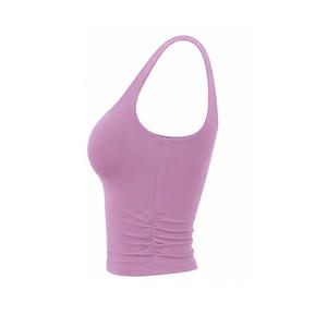 Women <b>Crop</b> Tank <b>Tops</b> Custom Organic Sleeveless Workout Gyms Fitness Activewear <b>Crop</b> Tank <b>Tops</b> - Product Image 2