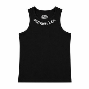 Débardeur de sport de luxe pour homme en coton côtelé sans manches, personnalisable, 100 % coton, pour fitness, marque privée, fabricant OEM ODM - Product Image 1