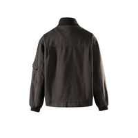 Veste coupe-vent pour homme à prix raisonnable, logo personnalisé, col montant et fermeture éclair, veste de travail d'extérieur pour homme