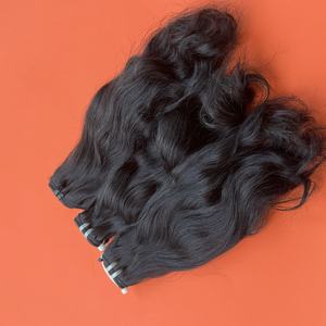 Cheveux humains bruts, mèches ondulées naturelles, vietnamiens, non Remy, donneur unique, sans mélange, sans silicone, sans traitement chimique, doux et définis - Product Image 2