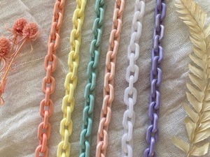 Wood <b>Large</b> Link Vintage Style Art Deco Spring Format Long Chain Wall Art - Product Image 5