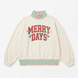 High Quality Women’s Christmas <b>Mock</b> Neck Sweatshirt Holiday Season <b>Mock</b> Neck Top Women’s Festive Pullover Cozy Long Sleeve - Product Image 1