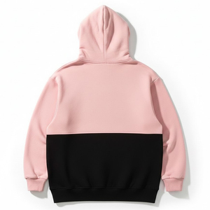 Sudadera con capucha de algodón de peso pesado con cremallera completa, manga larga, estampado en relieve, forro polar de invierno, cuello con capucha, para hermandades y fraternidades - Product Image 2