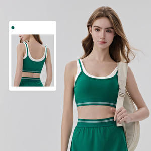 Conjunto de Falda de Tenis de 2 Piezas para Mujer, Elegante y de Lujo, Diseño 2 en 1 con Contraste de Color, Cintura Alta, Sensación Refrescante, para Verano, Golf y Pádel - Product Image 4