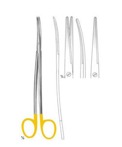 Tijeras Quirúrgicas Metzenbaum Fino Blunt S-Shape TC de 200 mm, de Carburo de Tungsteno y Acero Inoxidable, Reutilizables para Medicina - Product Image 1