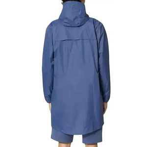 Impermeable y Cortavientos, 100% Poliéster y 100% PU, Chubasquero para Mujer con Capucha Reflectante para Viajes y Turismo - Negro - Product Image 6