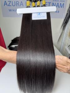 Paquetes de cabello humano liso virgen alineado con cutícula al por mayor, variedad de enredos sin desprendimiento, incluido el rizo afro ondulado vietnamita - Product Image 3