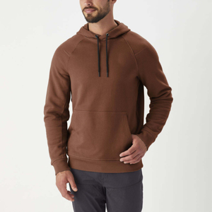 Sweat à capuche oversize style uni pour l'hiver, 100% coton, molleton teint uni, techniques de lavage, sérigraphie en relief, service OEM - Product Image 2