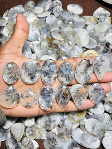 ASHU GEMS - Cabujón de Ágata Dendrítica 100% Natural Hecho a Mano de Alta Calidad, Piedra Preciosa Suelta de Rajasthan, Forma Mixta, Tamaño Personalizable - Product Image 4