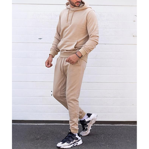 Minimalist Custom 2-Piece Men’s Tracksuit | Heavyweight Cotton | Your Design <b>Heat</b> Pressed - Product Image 3
