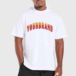 Camiseta Boxy de Hip Hop para Hombre, 100% Algodón, 300 GSM, Corte Holgado, Estilo Urbano, con Logotipo de Impresión Digital Personalizada, Nueva Colección 2026 - Product Image 1