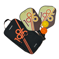 Ensemble de raquettes de pickleball TOPPRO sans bordure pour 2, épaisseur 14 mm, noyau en polypropylène alvéolé, face en fibre de verre, poignée en PU, unisexe