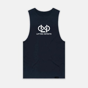 เสื้อกล้ามไร้แขน Lifting Infinite ทรงโอเวอร์ไซส์ ยูนิเซ็กซ์ คอกลม ทรงปกติ แห้งเร็ว ผ้าถักเจอร์ซีย์ 100% คอตตอน สปอร์ต พิมพ์ลายดิจิตอล สีพื้น - Product Image 1