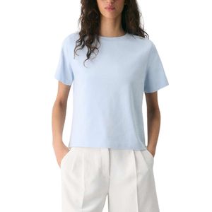 Women Plain T Shirt Cotton Soft Casual Tee Summer Loose Fit Short Sleeve Top OEM ODM Manufacturer Custom Wholesale Bulk StyleNew - Product Image 5