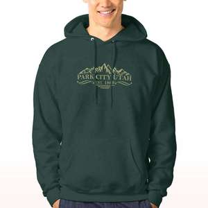 Sudadera con Capucha de Esquí Solid Park City Utah para Hombre y Mujer, Sudadera Gráfica de Montaña para Invierno, Sudadera de Forro Polar Cálida para Deportes al Aire Libre y Ropa Urbana - Product Image 1