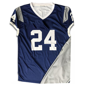 Tenue de football américain haut de gamme avec impression de nom et numéro d'équipe, coupe ajustée - Product Image 2