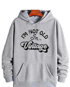 Sweat à capuche en molleton surdimensionné vintage tendance pour hommes, pull en tricot confortable pour l'hiver, graphiques brodés 100% coton - Product Image 5