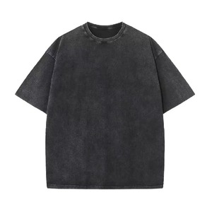 T-shirts pour hommes grande taille à prix avantageux, 100% coton biologique, épaules tombantes, emballage personnalisé, grossiste - Product Image 2