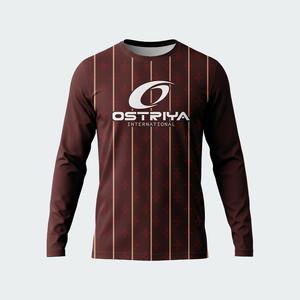 Maillot de football sublimé à manches longues personnalisable de qualité supérieure 2026 – Couleurs personnalisées, 100 % polyester, respirant et séchage rapide - Product Image 4