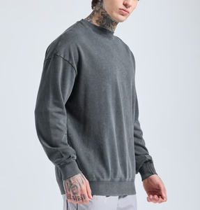 Sweat-shirts pour hommes de qualité supérieure, 100% coton, 380 GSM, molleton lourd, imprimé, respectueux de l'environnement, coupe classique, multicolores - Product Image 4