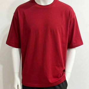 Men Oversized Plain T-<b>Shirt</b> Heavyweight Cotton Drop Shoulder Crewneck Tee Casual Loose Fit Summer Streetwear Short Sleeve <b>Shirt</b> - Product Image 1