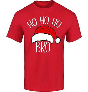 T-shirts formels unisexes personnalisés respirants et écologiques pour adultes, vente en gros, impression 3D, col rond, manches courtes, impression numérique, Noël - Product Image 5