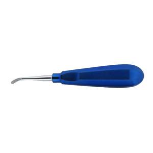 Elevador Dental de Acero Inoxidable Azul con Empuñadura Ergonómica, Instrumento Quirúrgico Manual Clase I - Product Image 4