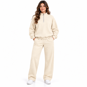 Unisex 2-Piece Tracksuit Set Full Sleeve Hooded <b>Jacket</b> Jogger Pants 100% Cotton Fleece Breathable Lightweight Winter Running - Product Image 1