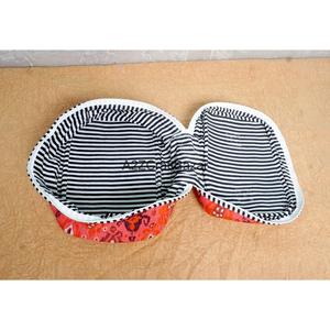 Juego de 3 Bolsas de Maquillaje Cosméticas Portátiles con Cierre, Asa Suave y Diseño Ecológico, 100% Algodón Puro, Venta al Por Mayor - Product Image 5