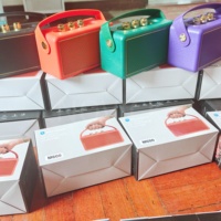 Speaker Retro Vintage M600 Bergaya Kulit, Boombox Portabel dengan Kenop Putar, Cocok untuk Luar Ruangan, Berkemah, Audio Rumah, Mendukung TF, USB, AUX