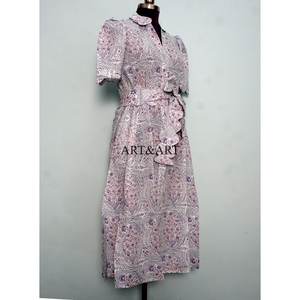 Custom Wholesale Fashion <b>Women</b> <b>Dress</b> short sleeve Floral Print Casual Sundress Ladies <b>Dresses</b> Maxi Beach <b>Dress</b> <b>for</b> Girls & Woman - Product Image 5