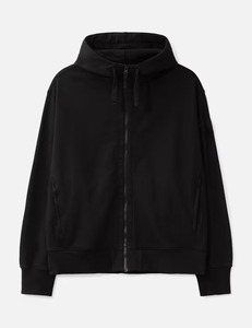 Customized Label Heavyweight Full Zip Embroidered Fleece Hoodie Men Oversized Solid Black Cotton Knitted Warm Winter Wear - Product Image 4