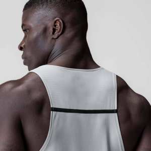 Débardeur athlétique moderne pour homme, en mélange de coton anti-humidité, sans manches, pour la gym, l'entraînement, la course, l'été, décontracté, streetwear - Product Image 5
