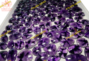 Venta al por mayor AAA + Calidad Rubí Zoisita Cabinas lisas Cristal de cuarzo natural Fabricación de joyas certificadas por terceros Lote de piedras preciosas sueltas - Product Image 2