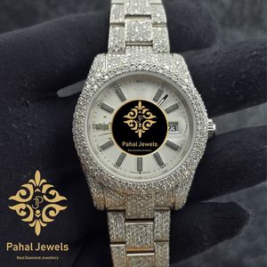 Reloj de Cuarzo Analógico de Lujo en Acero Inoxidable con Correa de 18 mm, Tono Plateado, Visualización de Fecha, Joyería Elegante para Hombre - Product Image 5