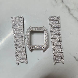 Custom Luxury Moissanite Watch | VVS Iced Out Skeleton | Passes Diamond Tester Wholesale - Product Image 5