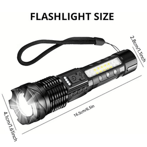 2Pack USB <b>Rechargeable</b> LED <b>Flashlight</b> Adjustable Focus for Camping Hiking Outdoor Work by Logistics Only USPS.T - Product Image 6