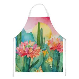 Arizona Saguaro Cactus Aquarelle Tablier Grand Multicolore Unisexe Cuisine Serveur pour Cuisson Cuisson Artisanat Adultes Femmes Hommes - Product Image 1