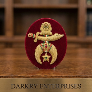 Parche Bordado Artesanal de Alambre de Oro con Cruz de Rosa Masónica, Grado 18, Escudo del Pelícano, Regalia, Uniforme, Personalizado - Product Image 6