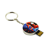Memoria USB 2.0 de Aleación Personalizable de Alta Calidad Qualisub, Llavero USB Sublimable en Blanco