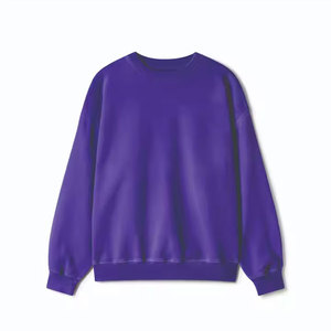 Nouvelle Arrivée 2025 – Sweat-shirt Polaire Imprimé Col Rond Uni pour Homme Effet Délavé Acide et Vieilli au Soleil – Vêtements en Gros Fabricant - Product Image 2