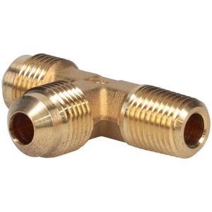 Raccord en T mâle à flare en laiton forgé SAE, carré, basse pression, en pouces, pour applications hydrauliques, carburant, gaz et réfrigération (AOL-170) - Product Image 6